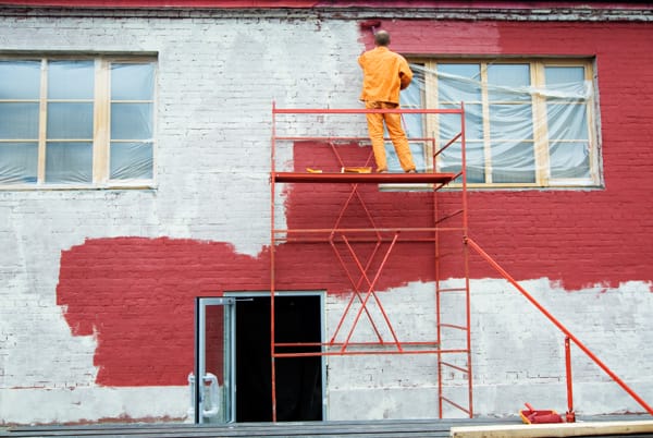 Pintura para fachadas exteriores